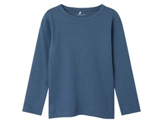 Name It vintage indigo ribbed blouse